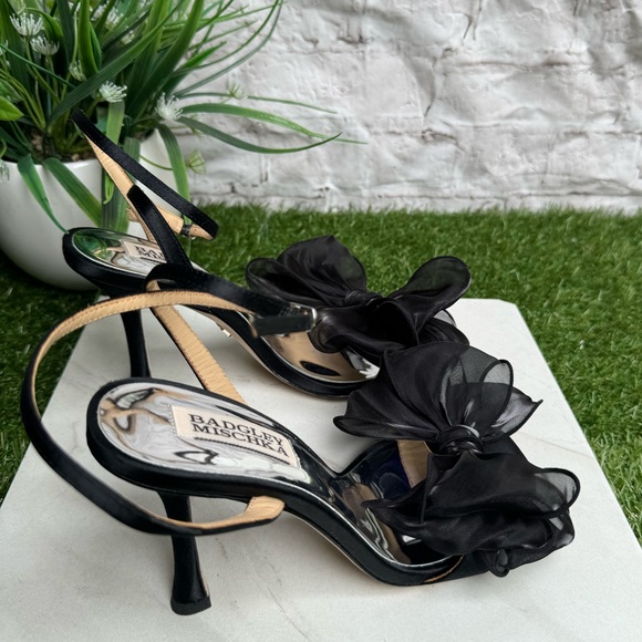 Badgley Mischka Nessie High Heel Sandals in black size 6 - Picture 3 of 13
